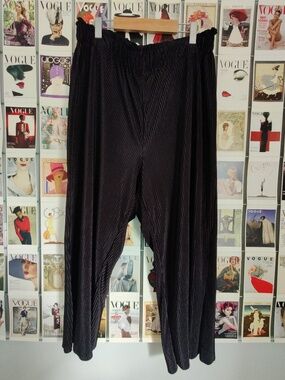 Joe Fresh Black Wide-Leg Jersey Culotte Pants – Plus-Size 1X